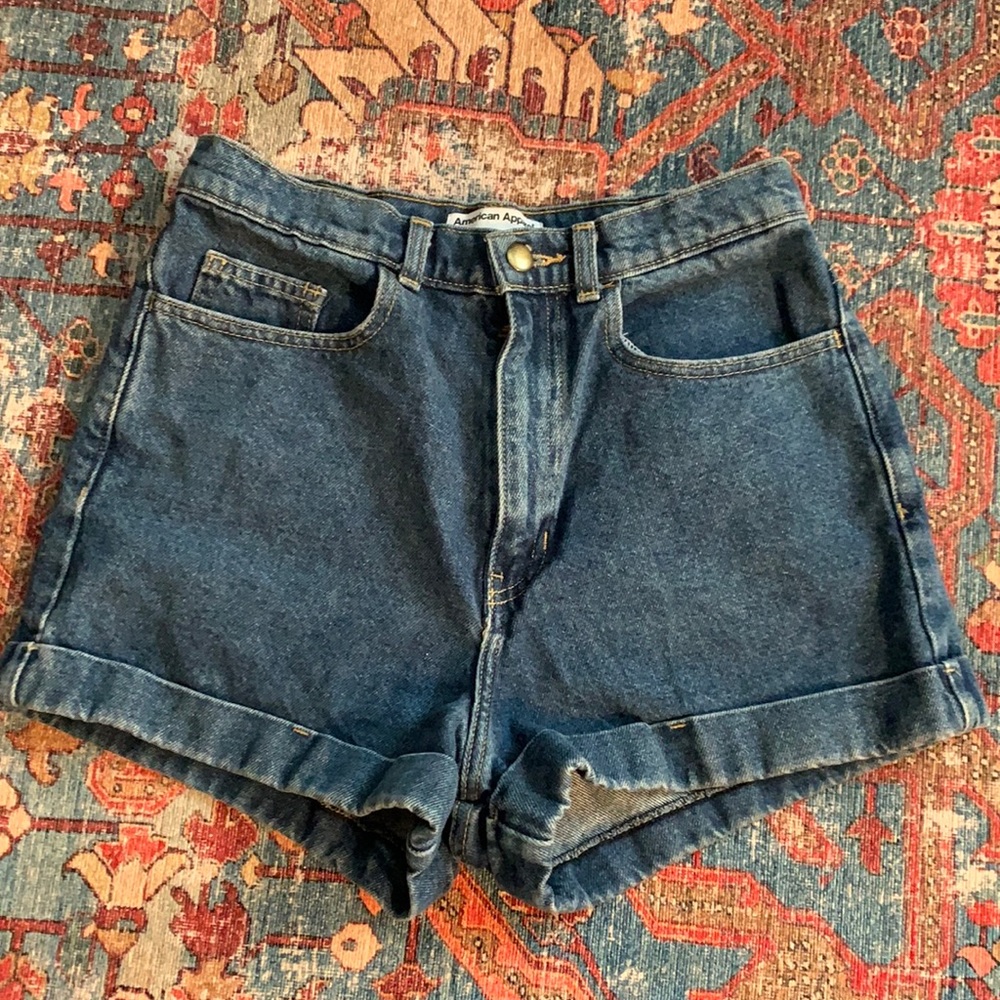 american apparel high waisted shorts